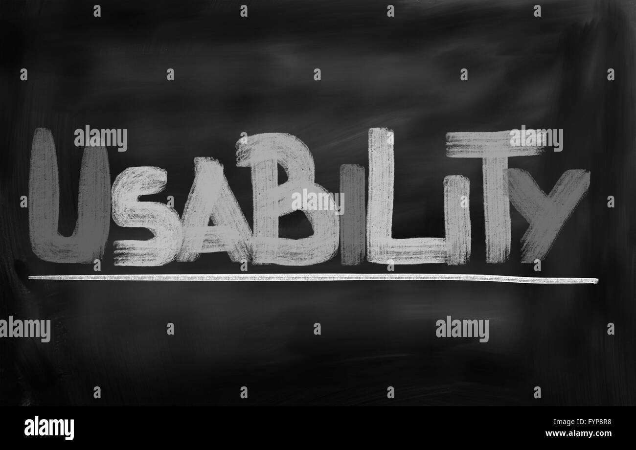 Concept d'utilisabilité Banque D'Images