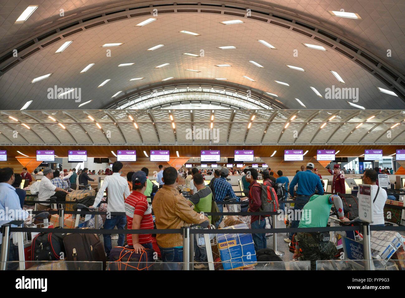 L'Aéroport International Hamad, Doha, Katar Banque D'Images