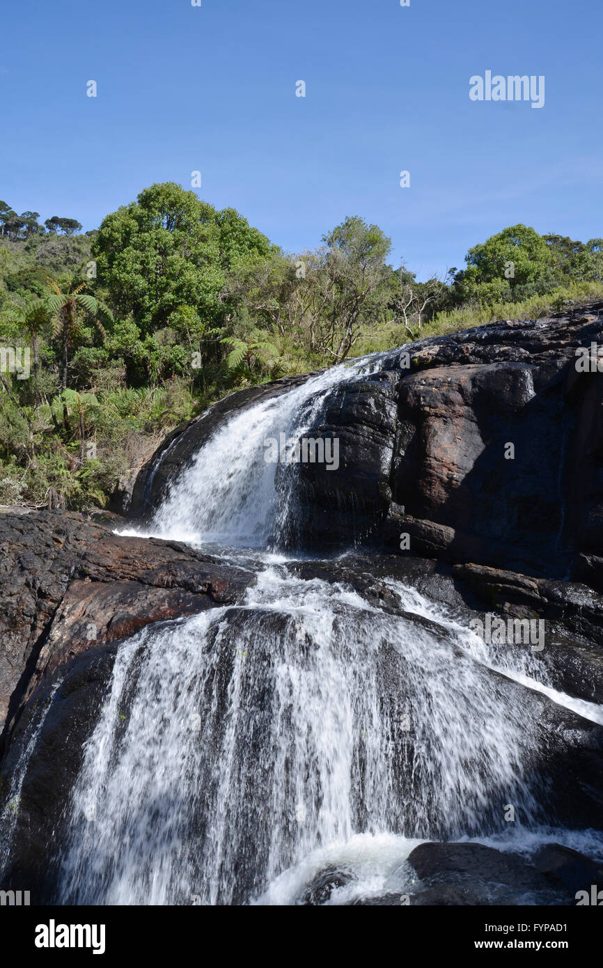Baker's Wasserfall, Cameron Highlands, Sri Lanka Banque D'Images