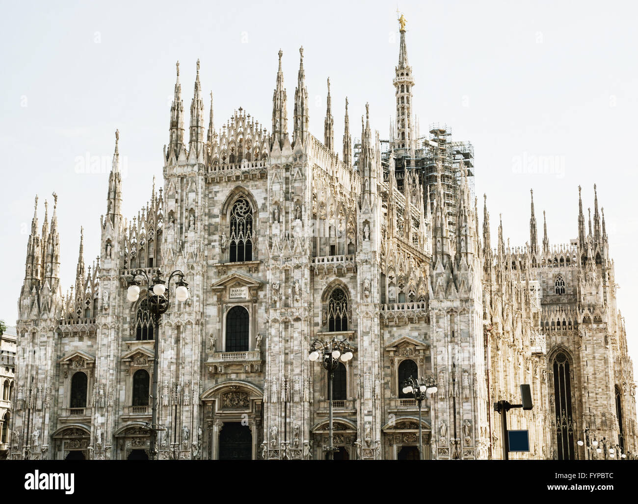 Majestueuse de la cathédrale de Milan - Duomo di Milano, Milan, Italie, Europe. Patrimoine culturel. Thème de l'architecture. Banque D'Images
