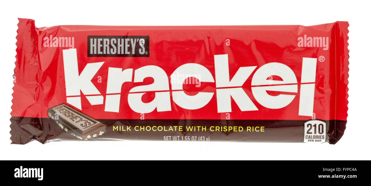 Winneconne, WI- 29 Oct 2015 : Hersheys Krackel candy bar. Banque D'Images