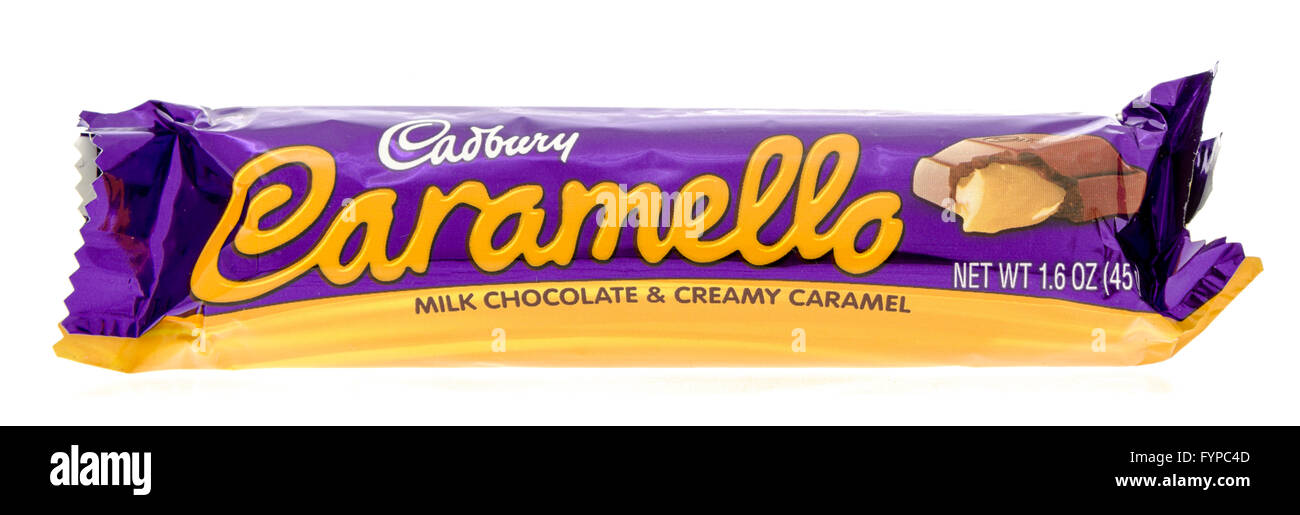 Winneconne, WI- 29 Oct 2015 : Cadbury Caramello candy bar. Banque D'Images