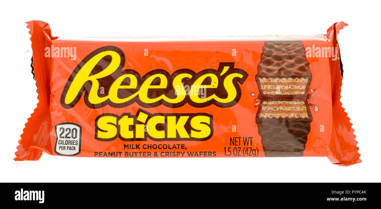 Winneconne, WI- 29 Oct 2015 : Reese's stick candy bar. Banque D'Images