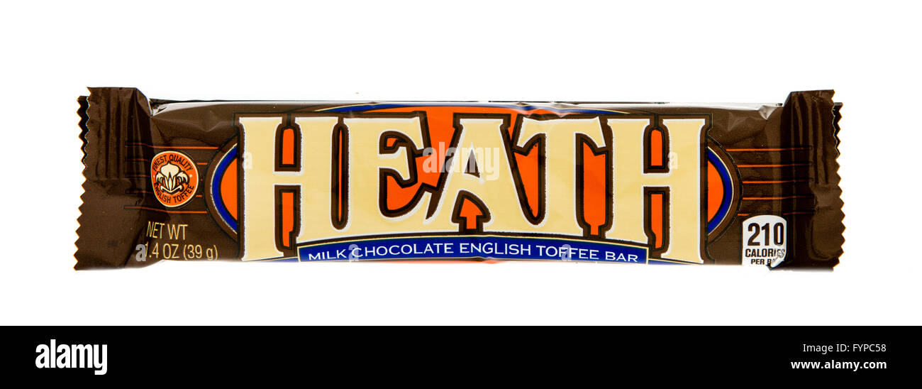 Winneconne, WI- 29 Oct 2015 : Heath un candy bar. Banque D'Images