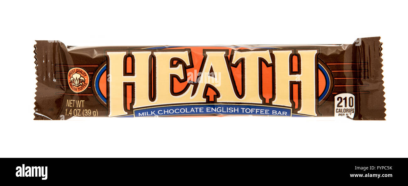 Winneconne, WI -31 oct 2015 : Heath candy bar. Banque D'Images