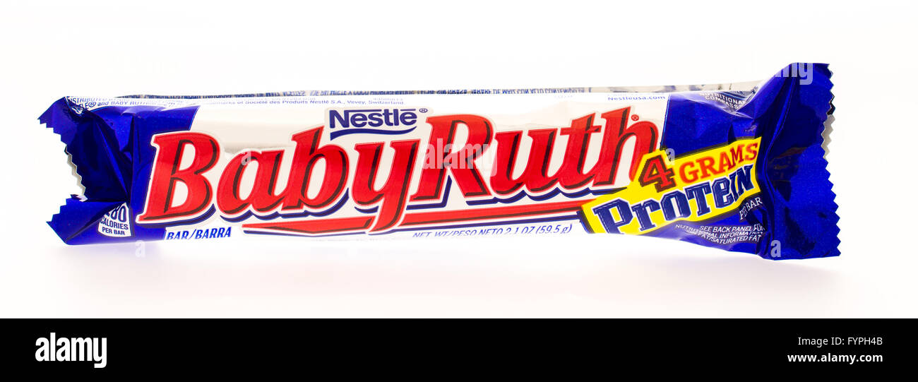 Winneconni, WI - 19 juin 2015 : Baby Ruth candy bar Banque D'Images