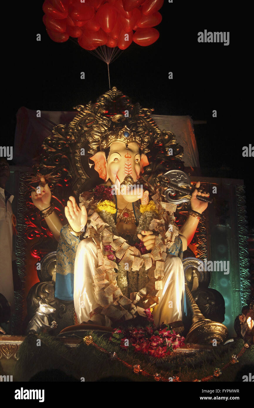 Dernier jour du festival de Ganesh Banque D'Images