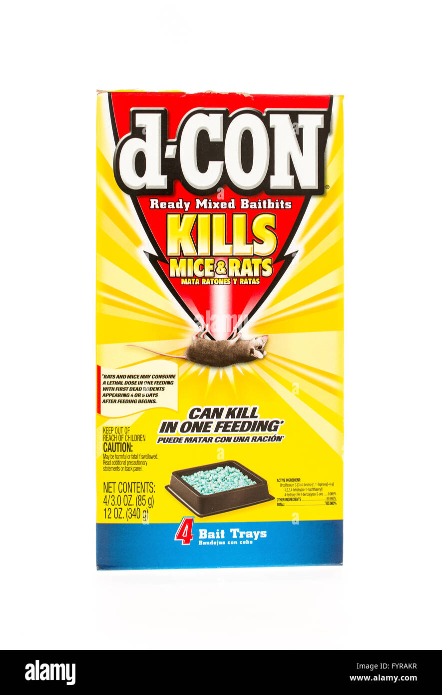 Boîte à poison pour rat Banque d'images détourées Alamy