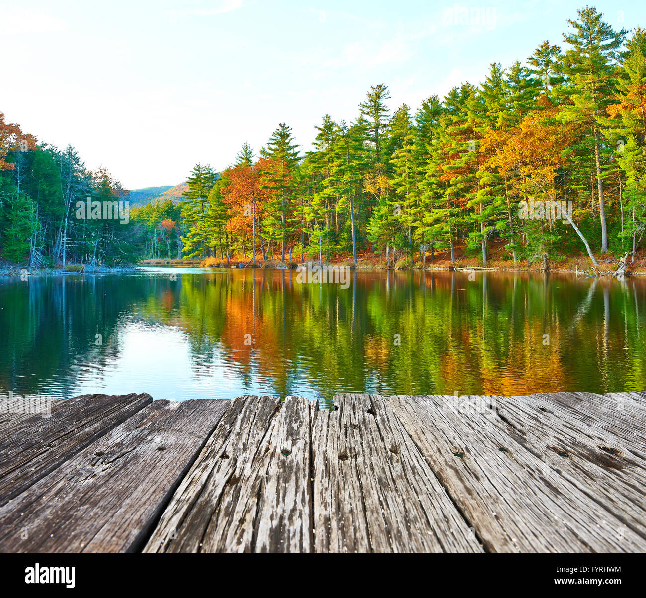 Étang de White Mountain National Forest, New Hampshire Banque D'Images