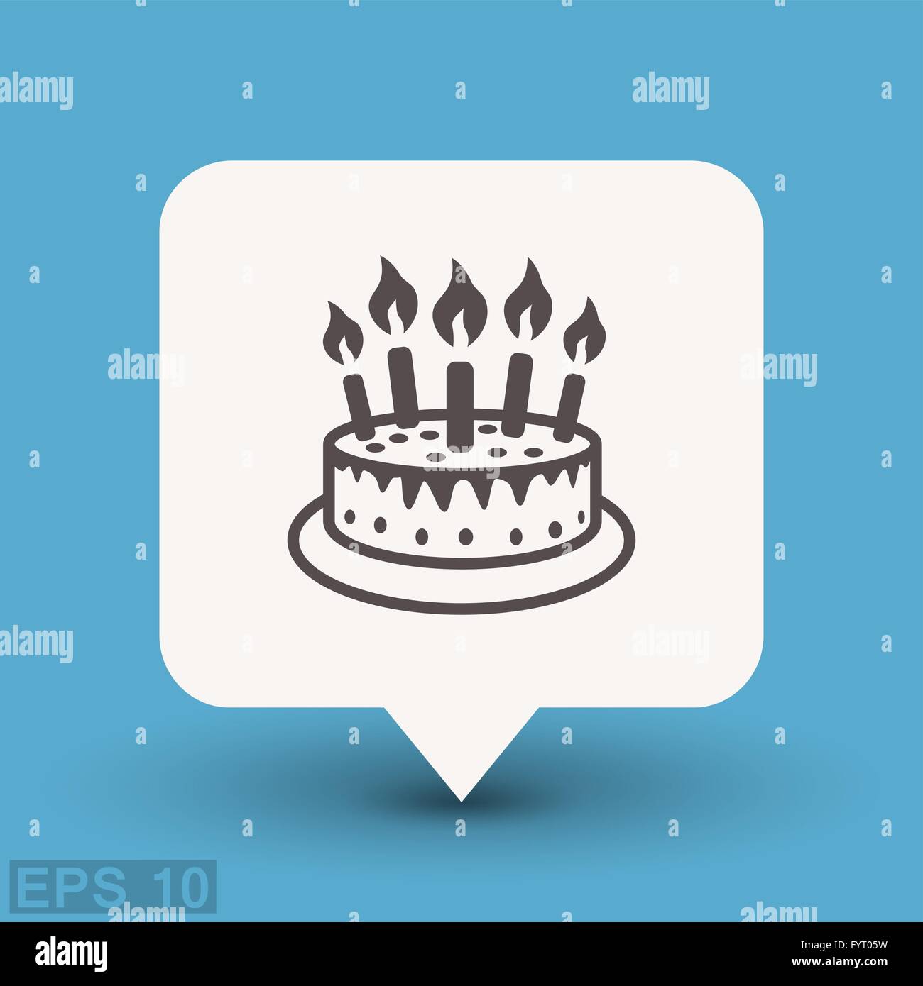 Le Pictogramme De Gateau Concept De Vecteur Illustration Pour La Conception Eps 10 Image Vectorielle Stock Alamy