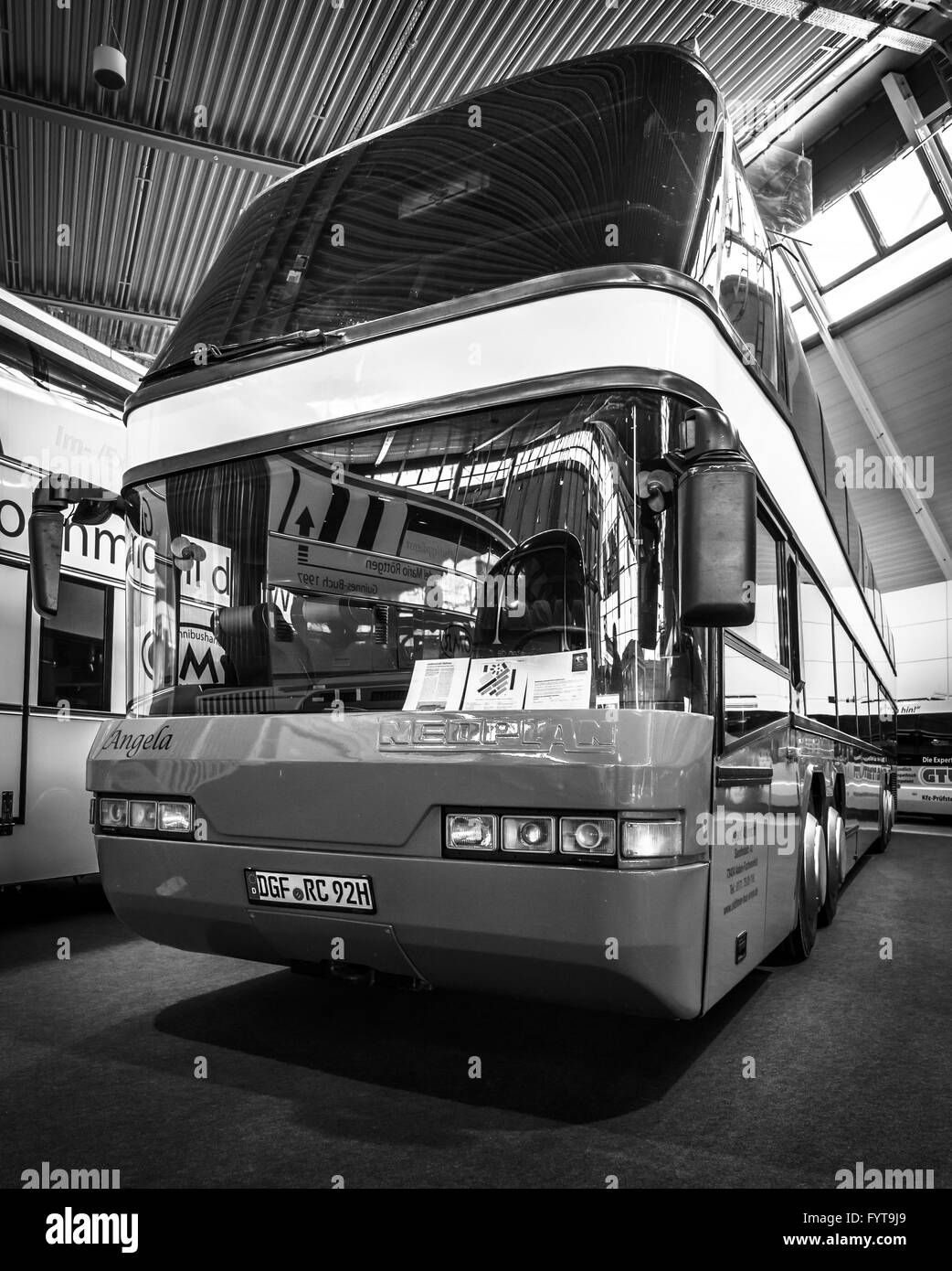 Bus NEOPLAN Megaliner 128/4, 1993. Banque D'Images