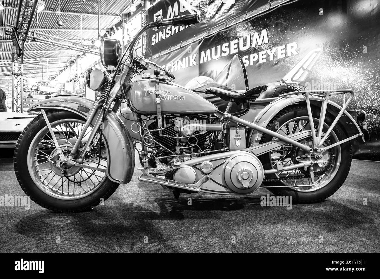 Harley-Davidson Moto V/VI Gespann, 1931. Banque D'Images