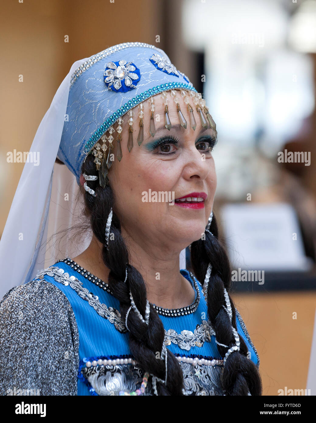 Danse folklorique traditionnelle roumaine - USA Banque D'Images