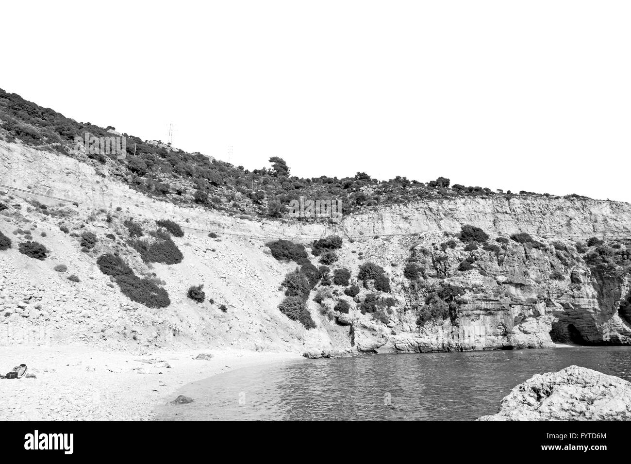L'Asie en thurkey lycia antalya façon dont l'eau des roches et ciel près de la nature Banque D'Images