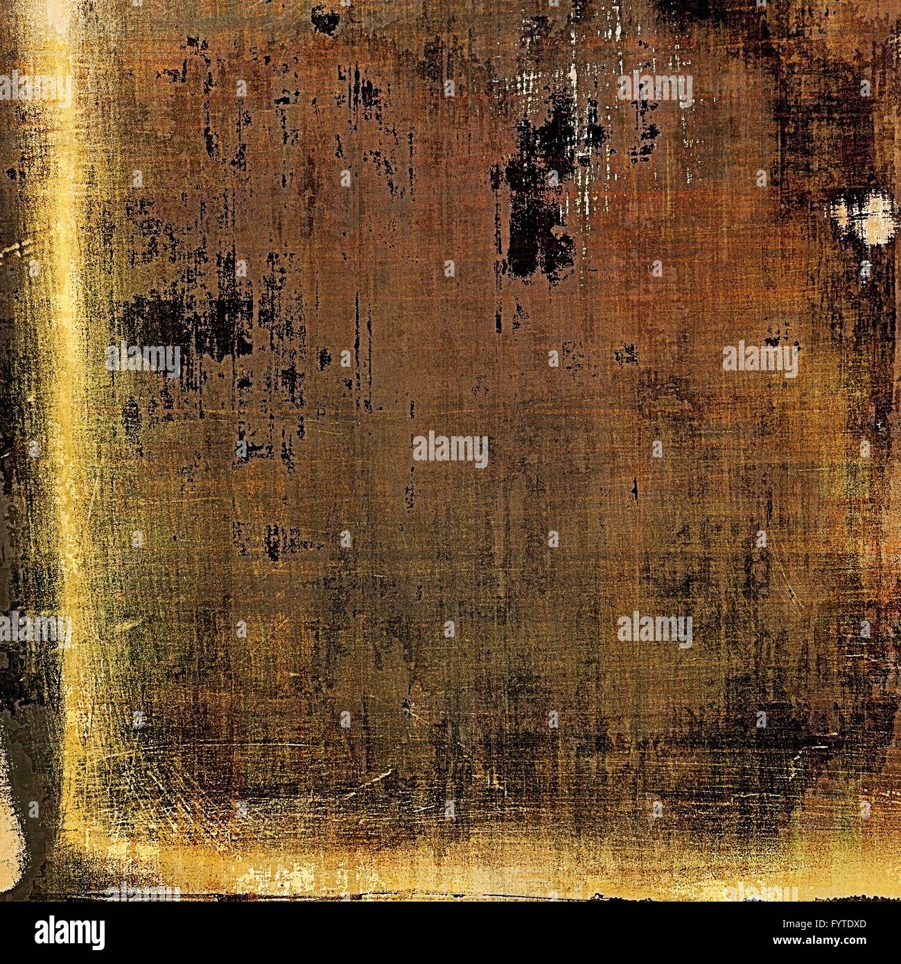 Grunge fond pour un style vintage créateur de l'affiche. Avec différents motifs couleur : jaune (beige) ; Brown ; gris ; noir Banque D'Images