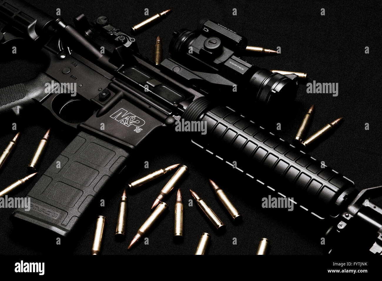 Smith & Wesson M&P 15 Fusil à Vortex StrikeFire II Champ d'application Banque D'Images