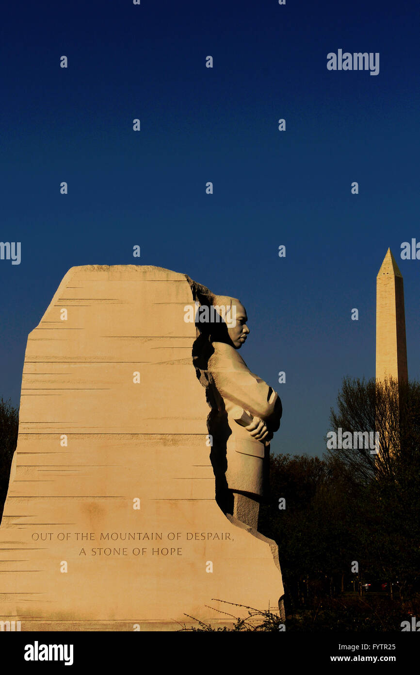 Martin Luther King jr monument washington dc brian mcguire Banque D'Images