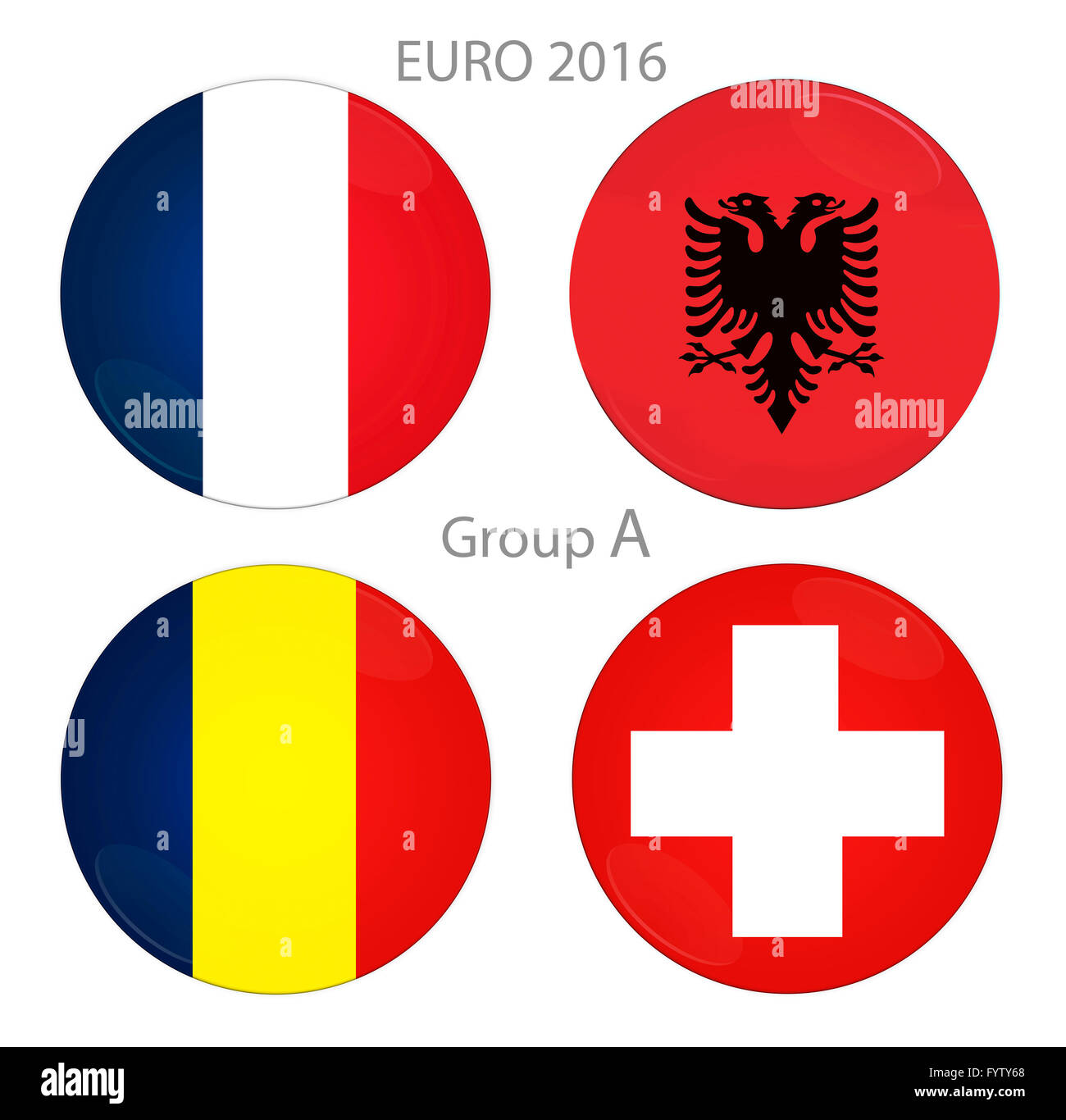 Euro Cup GROUPE A Banque D'Images