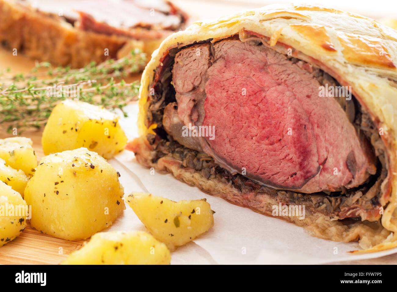 Wellington boeuf traditionnel facile Banque D'Images