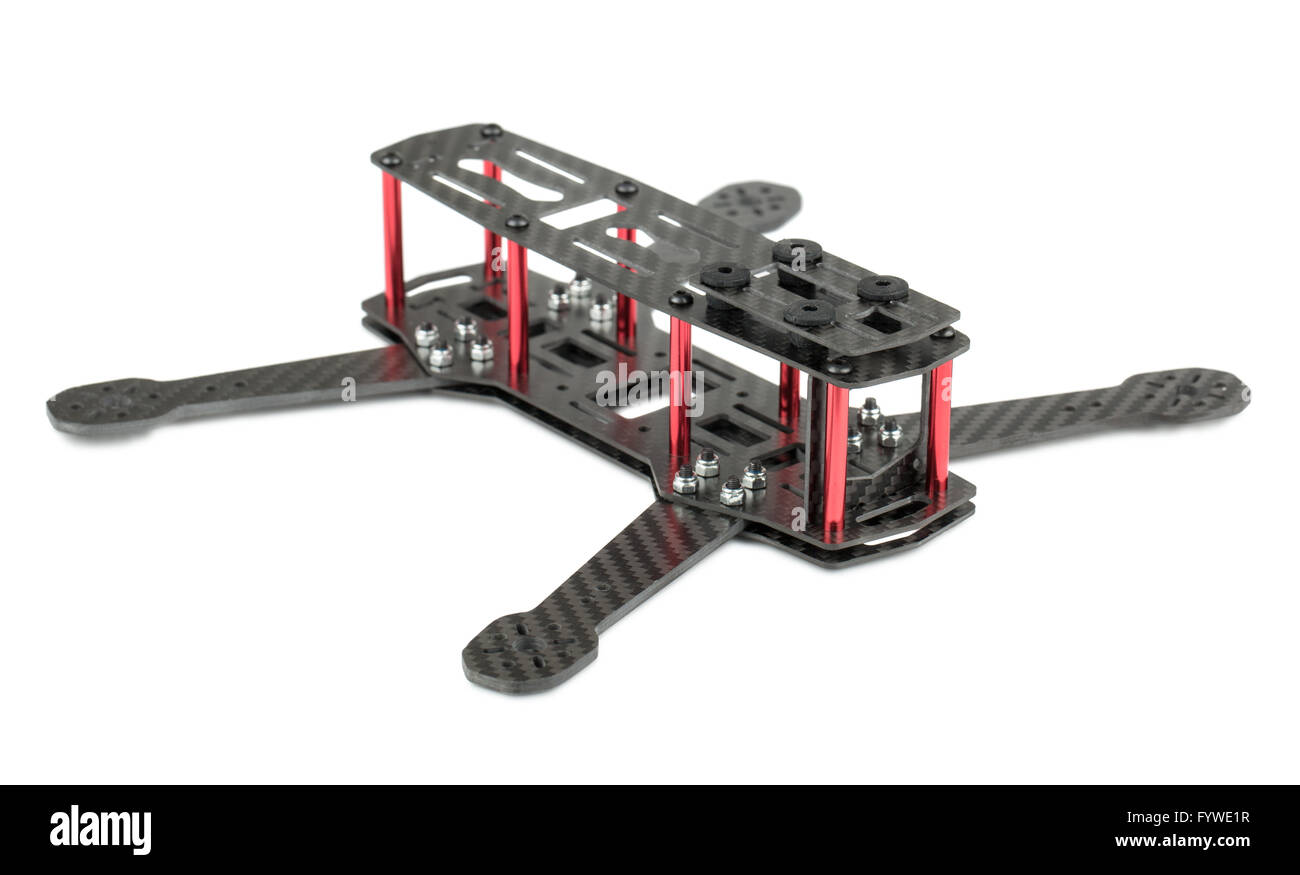 Châssis en fibre de carbone quadrocopter Banque D'Images