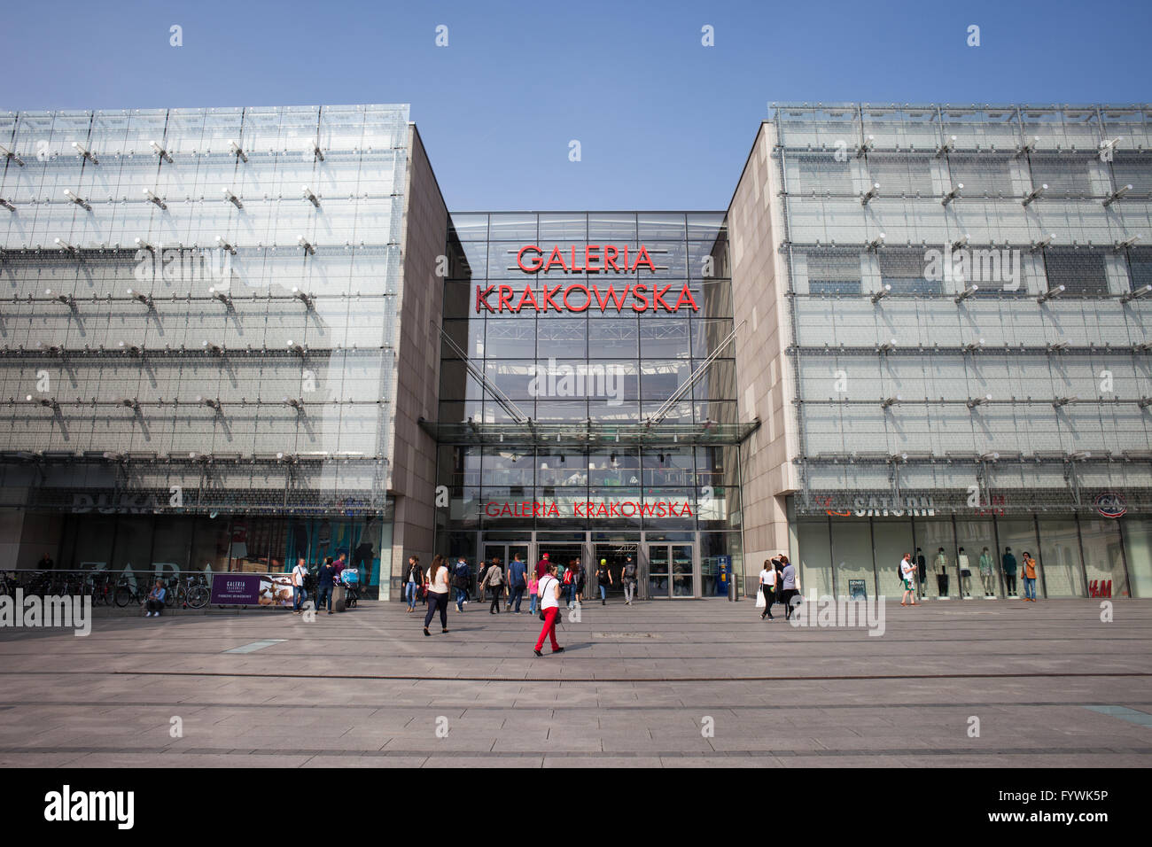 Galeria Krakowska, centre à Cracovie, Pologne Banque D'Images