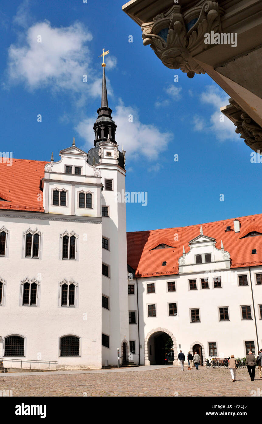 Château Hartenels, Torgau, Saxe, Allemagne Banque D'Images