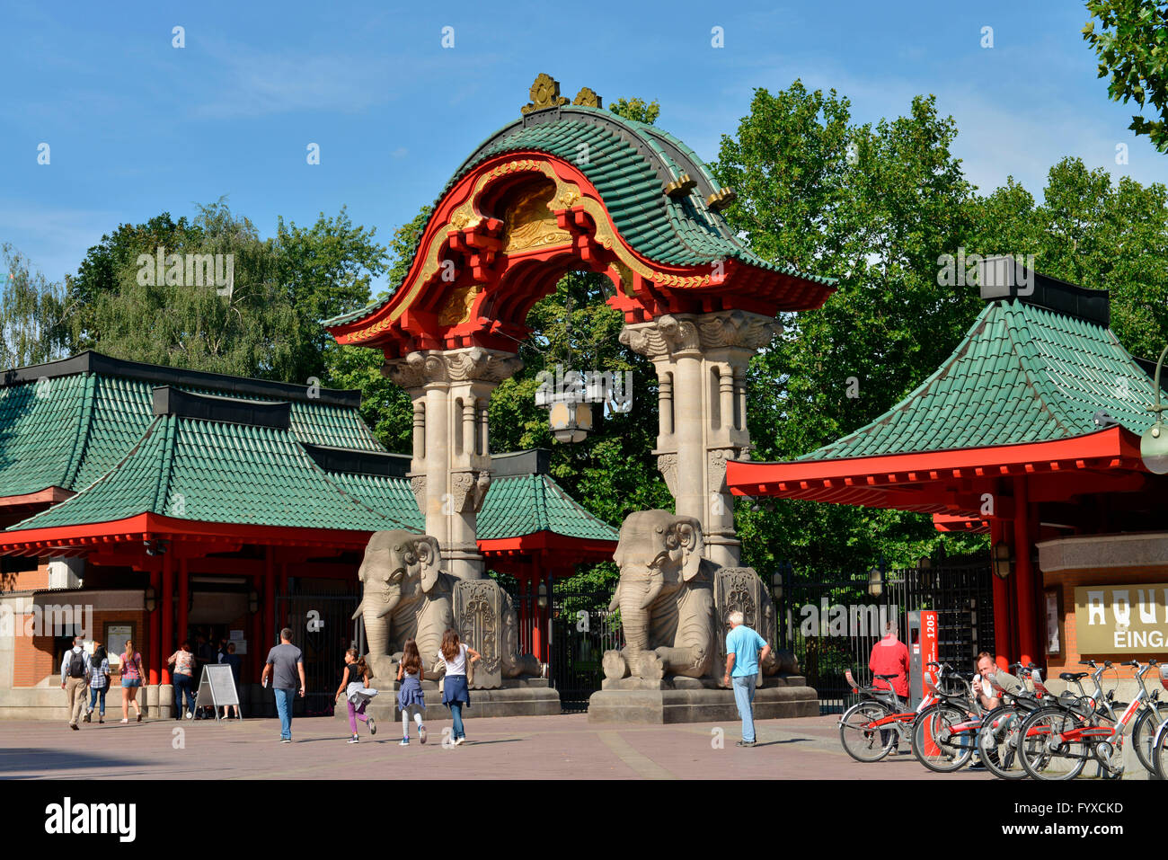 Elephant's Gate, zoo, Zoologischer Garten, Budapester Strasse, Tiergarten, Berlin, Allemagne Banque D'Images