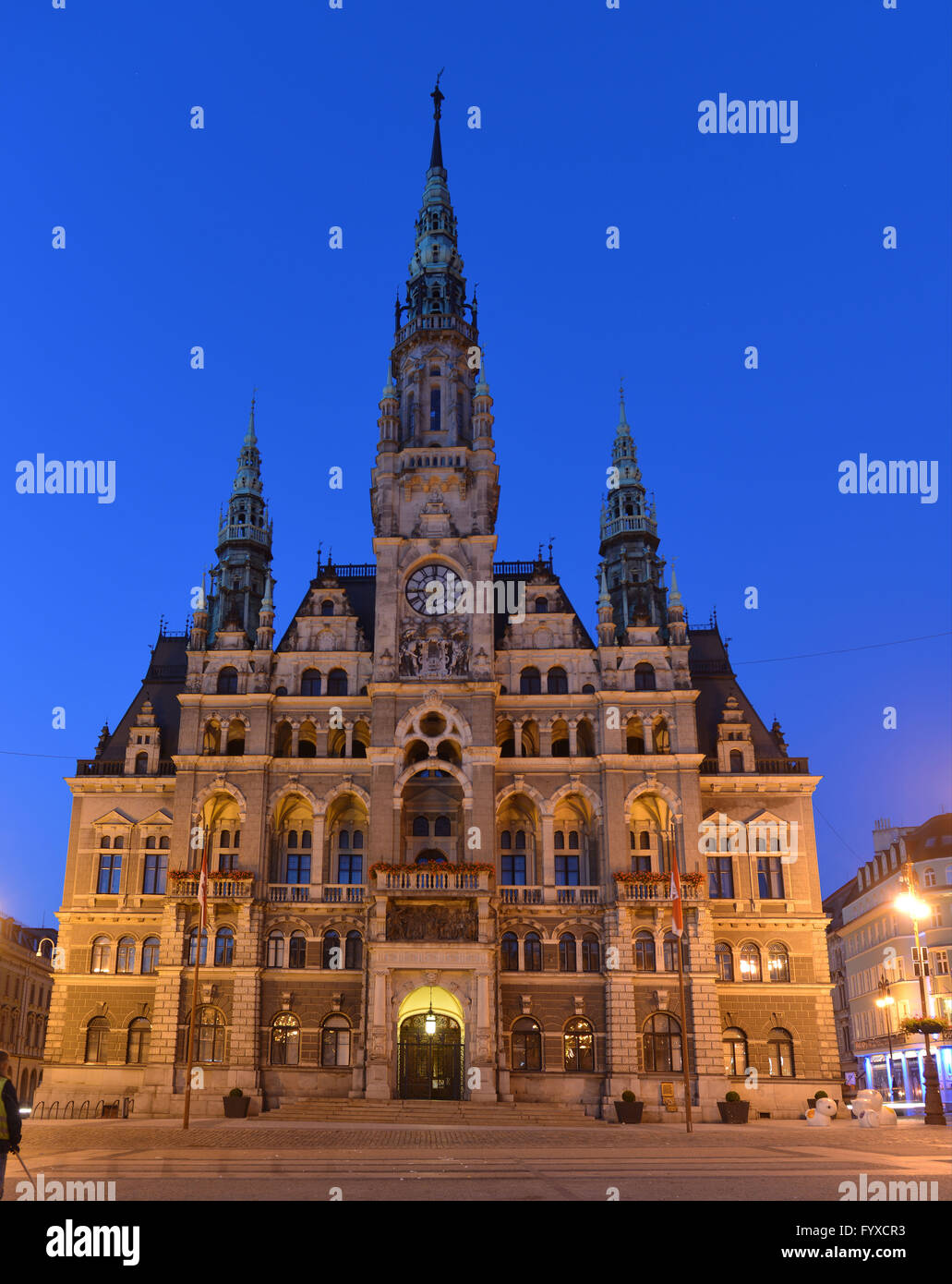 Mairie, Liberec, République Tchèque Banque D'Images