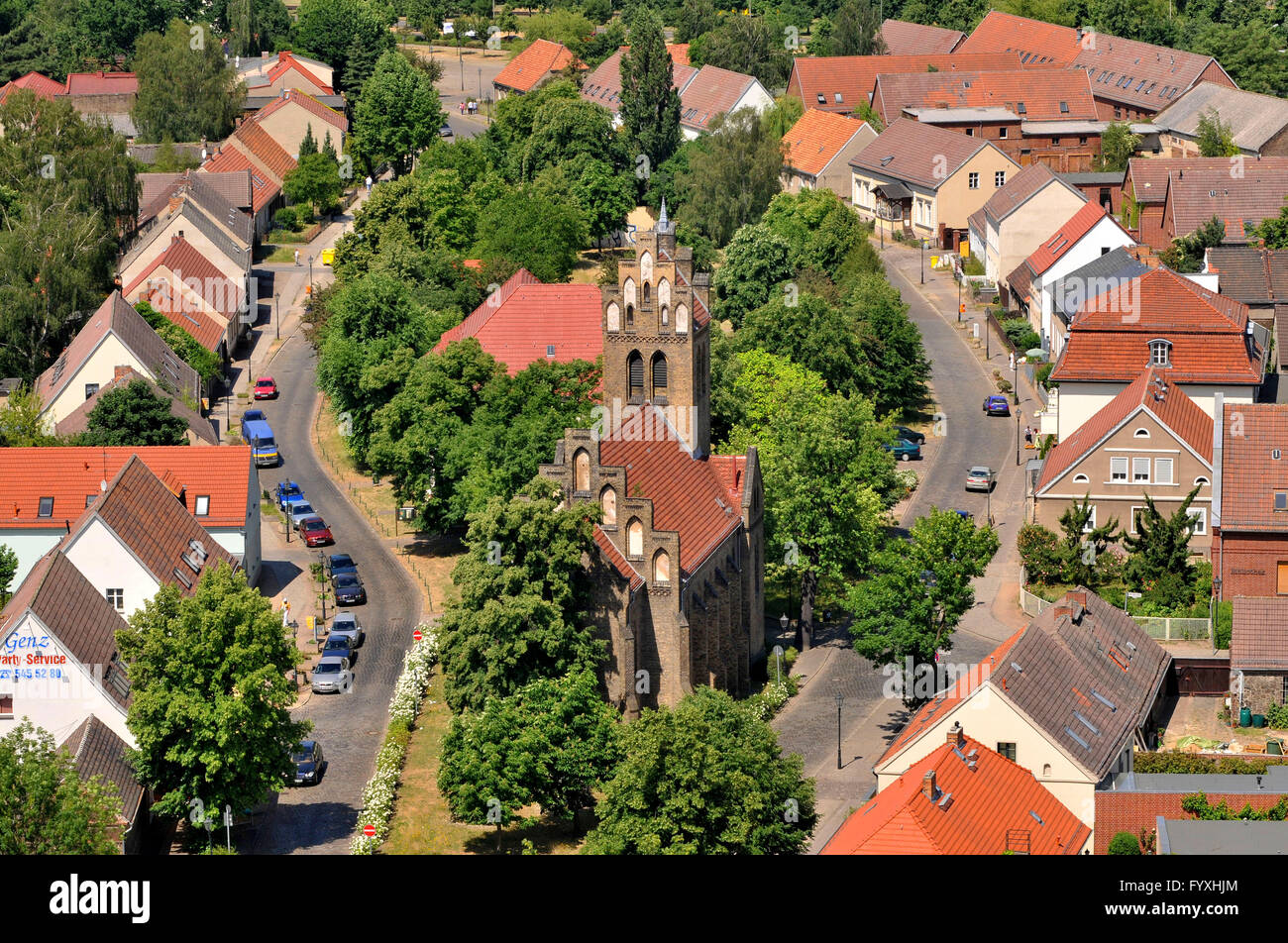 Église du Village Marzahn, Alt-Marzahn, Marzahn, 130, Berlin, Allemagne Banque D'Images