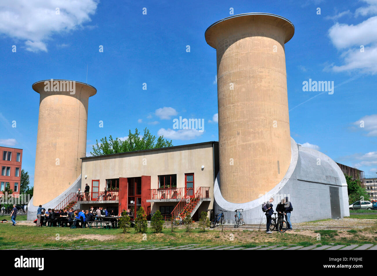 Chambres d'essai de moteur, d'Adlershof Adlershof WISTA, Berlin, Allemagne Banque D'Images