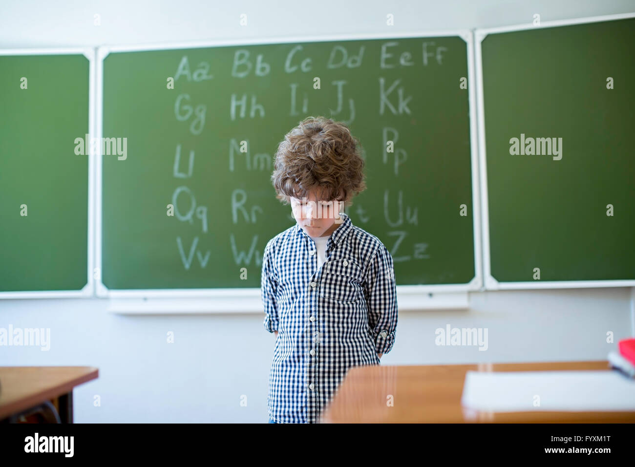 Garçon de tristesse Banque D'Images