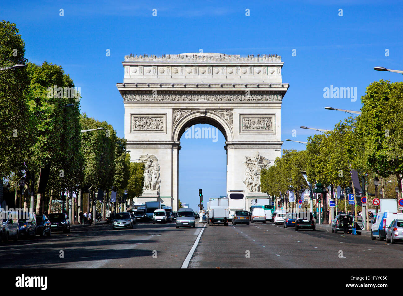 Arc de Triomphe, Paris, France. Banque D'Images