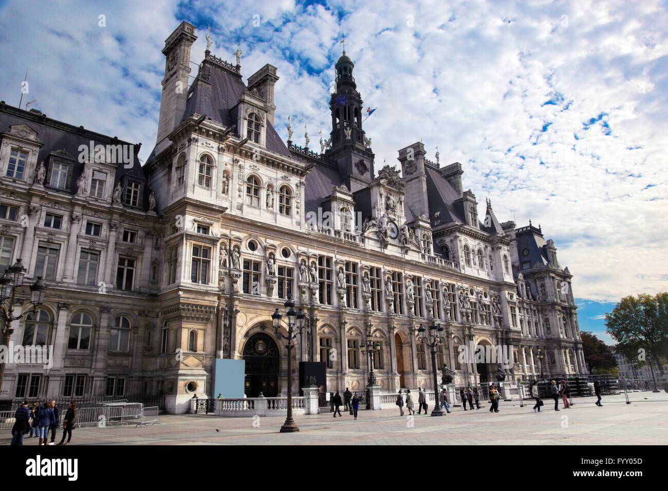 L'Hôtel de Ville, Paris, France. Banque D'Images