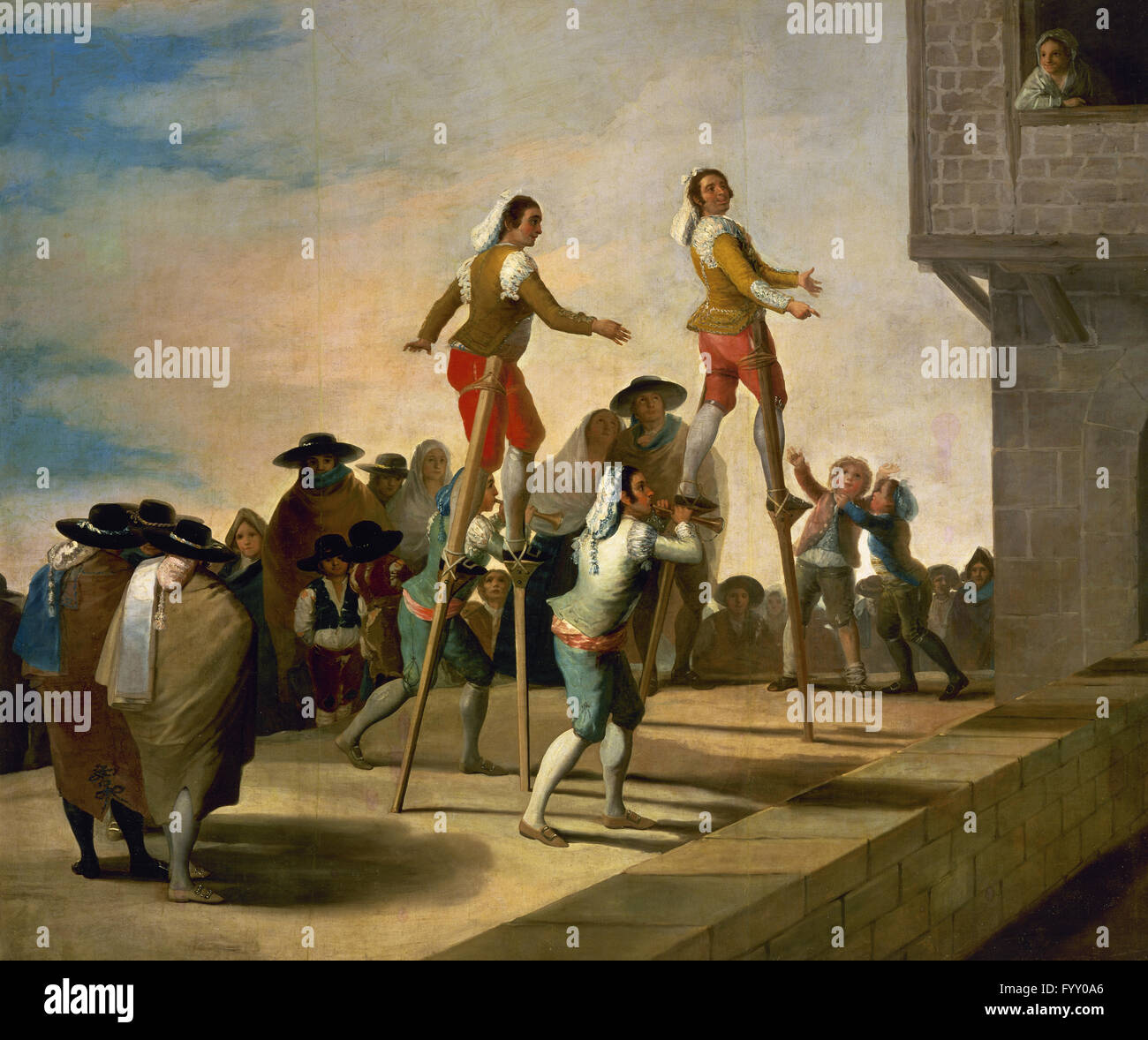 Francisco de Goya y Lucientes (1746-1828). Peintre espagnol. Pilotis, 1791-1792. Musée du Prado. Madrid. L'Espagne. Banque D'Images