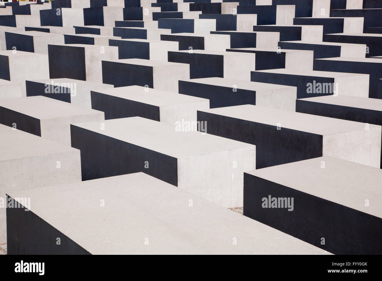 L'Holocaust Memorial, Berlin, Allemagne Banque D'Images
