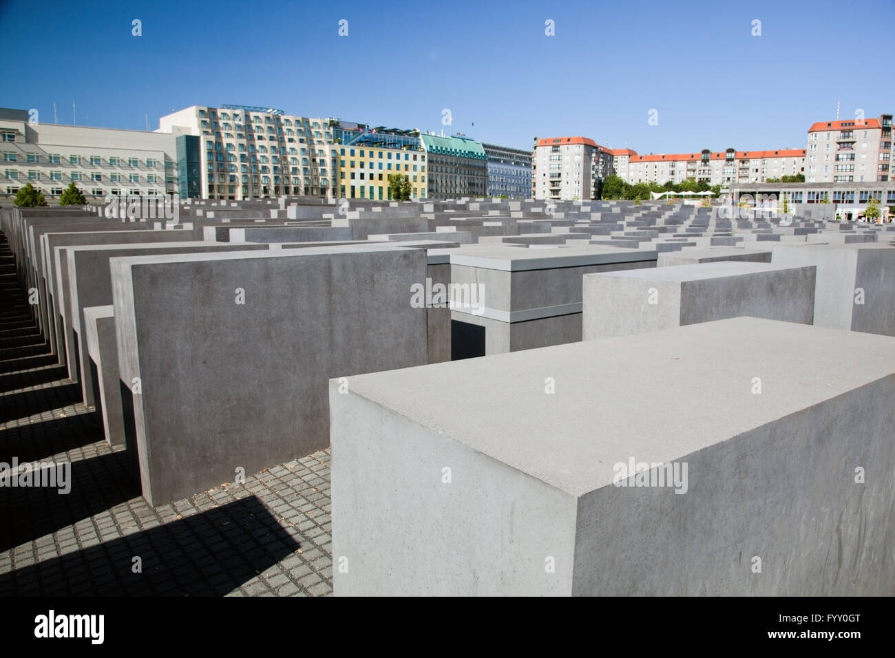 L'Holocaust Memorial, Berlin, Allemagne Banque D'Images