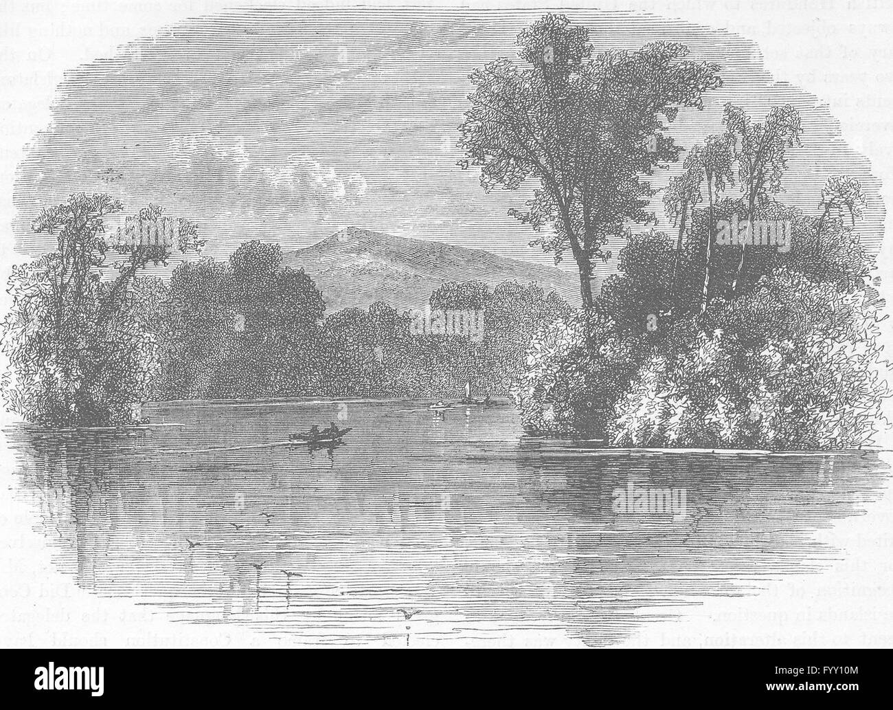 NICARAGUA : San Juan River , ancien c1880 Banque D'Images