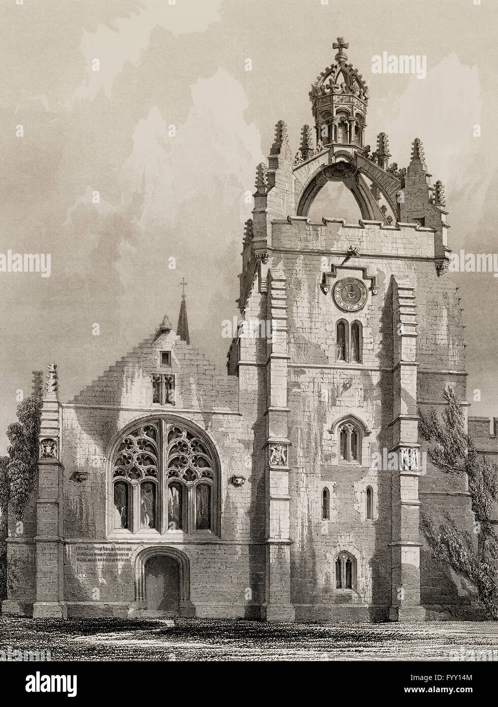 La chapelle de la tour de la Couronne, l'université et King's College, Aberdeen, Ecosse Banque D'Images