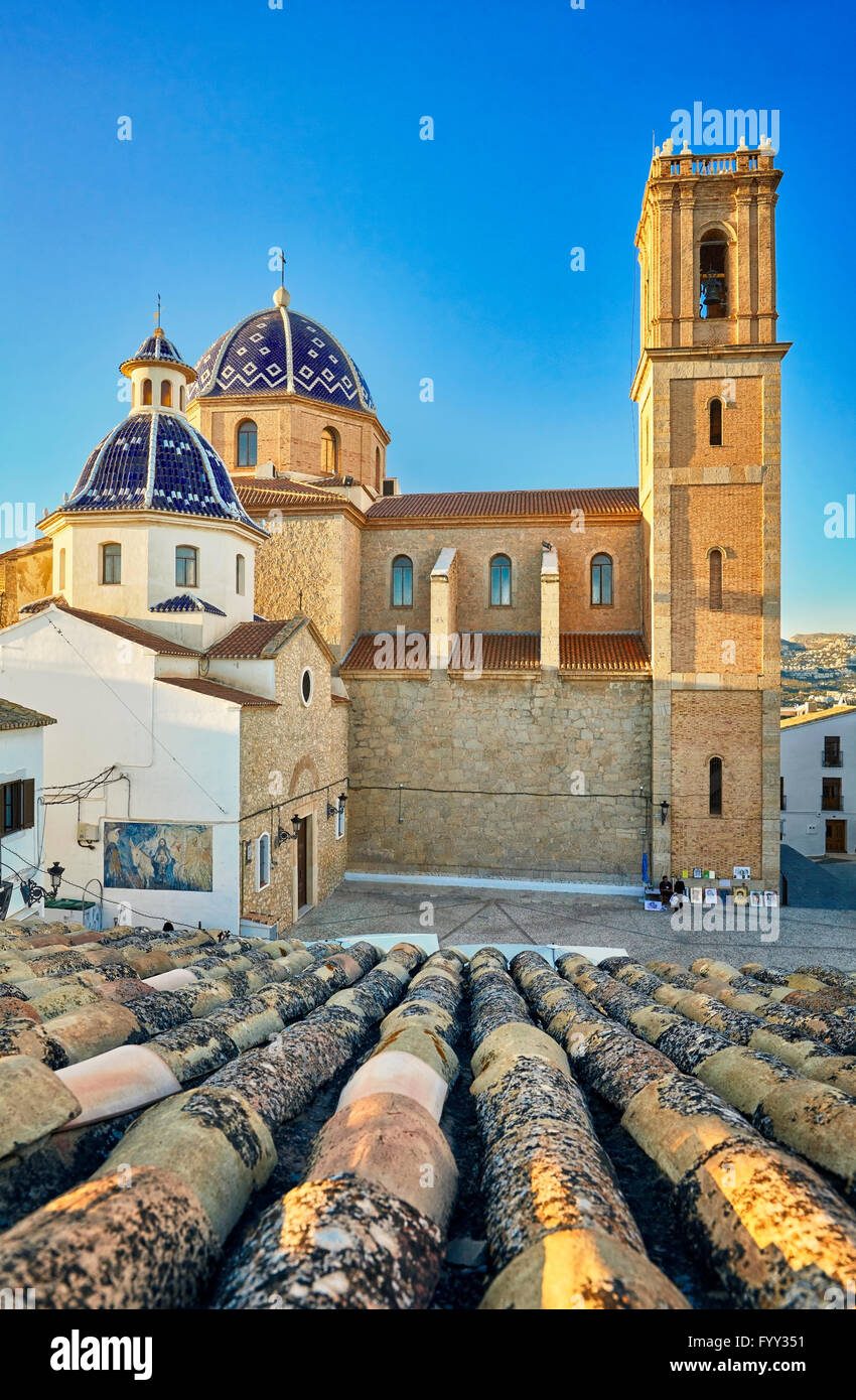 Église de Nuestra Señora del Consuelo. Altea. Alicante. Communauté de Valence. L'Espagne. Banque D'Images