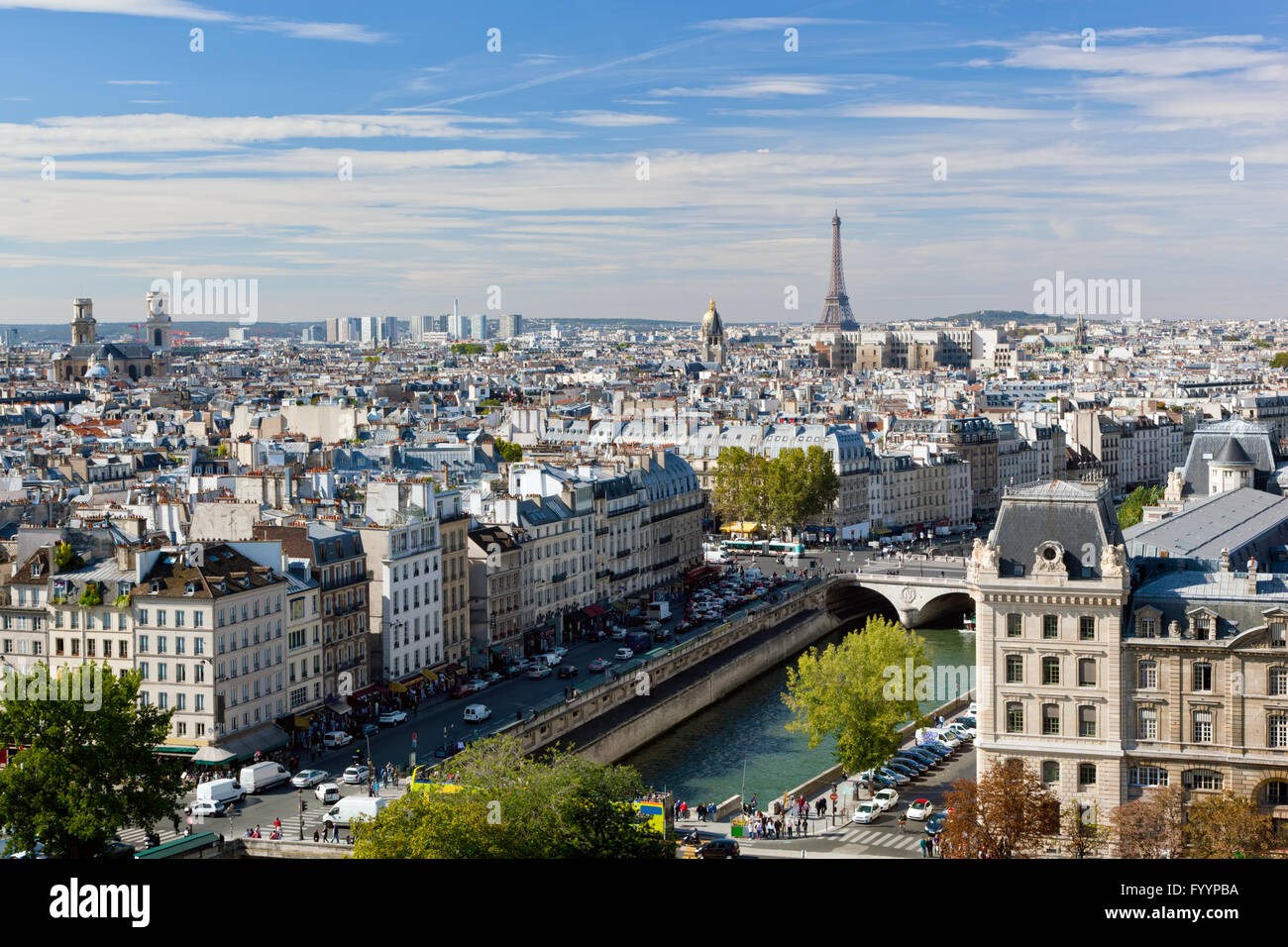 Panorama de Paris Banque D'Images
