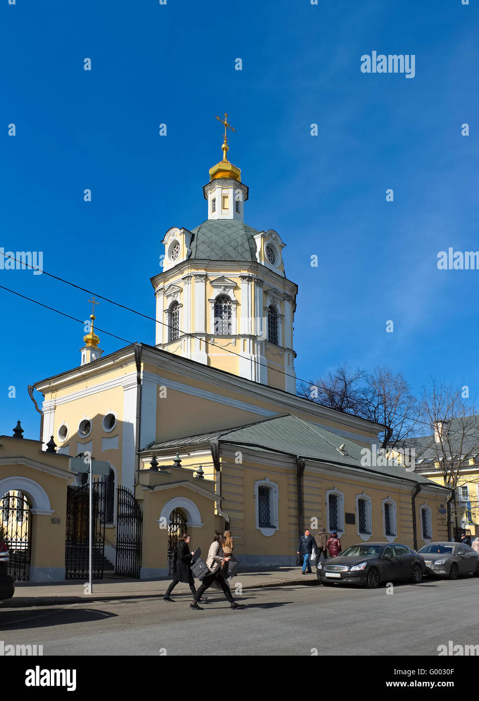 Moscou, l'église Saint-Nicolas dans le sonneurs, années 1760-1781, la rue Rozhdestvenka, 15/8 Banque D'Images