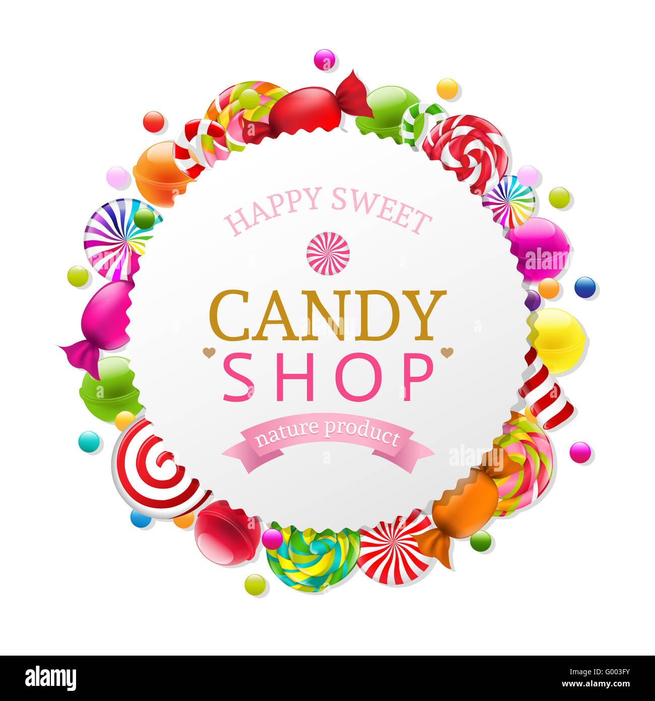 Affiche de Candy Banque D'Images