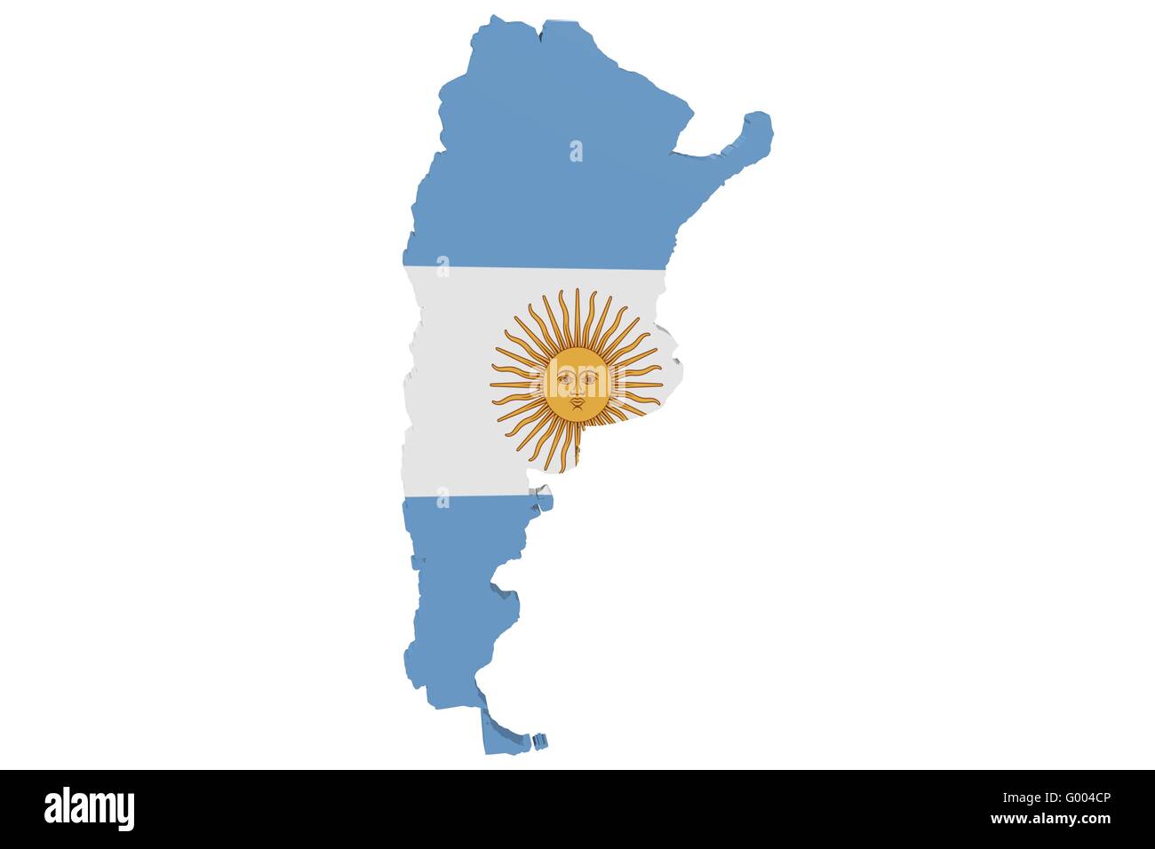 Carte Drapeau argentin Banque D'Images