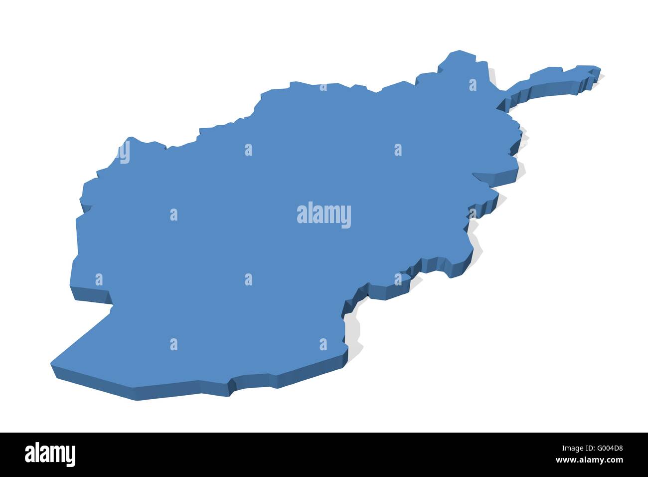 Carte de l’Afghanistan Banque D'Images