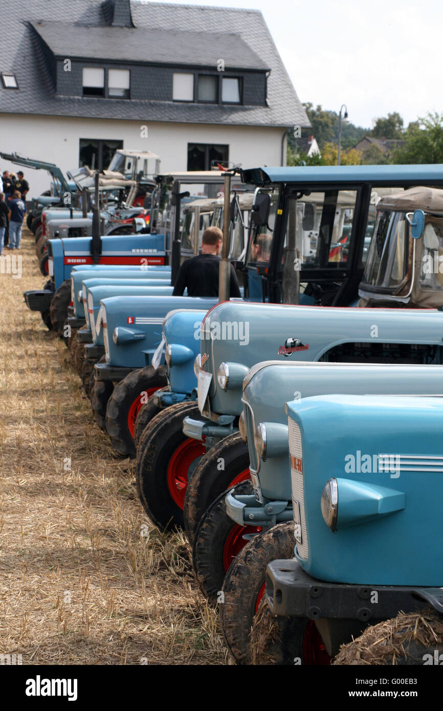 Réunion / Oldtimertreffen tracteur Banque D'Images