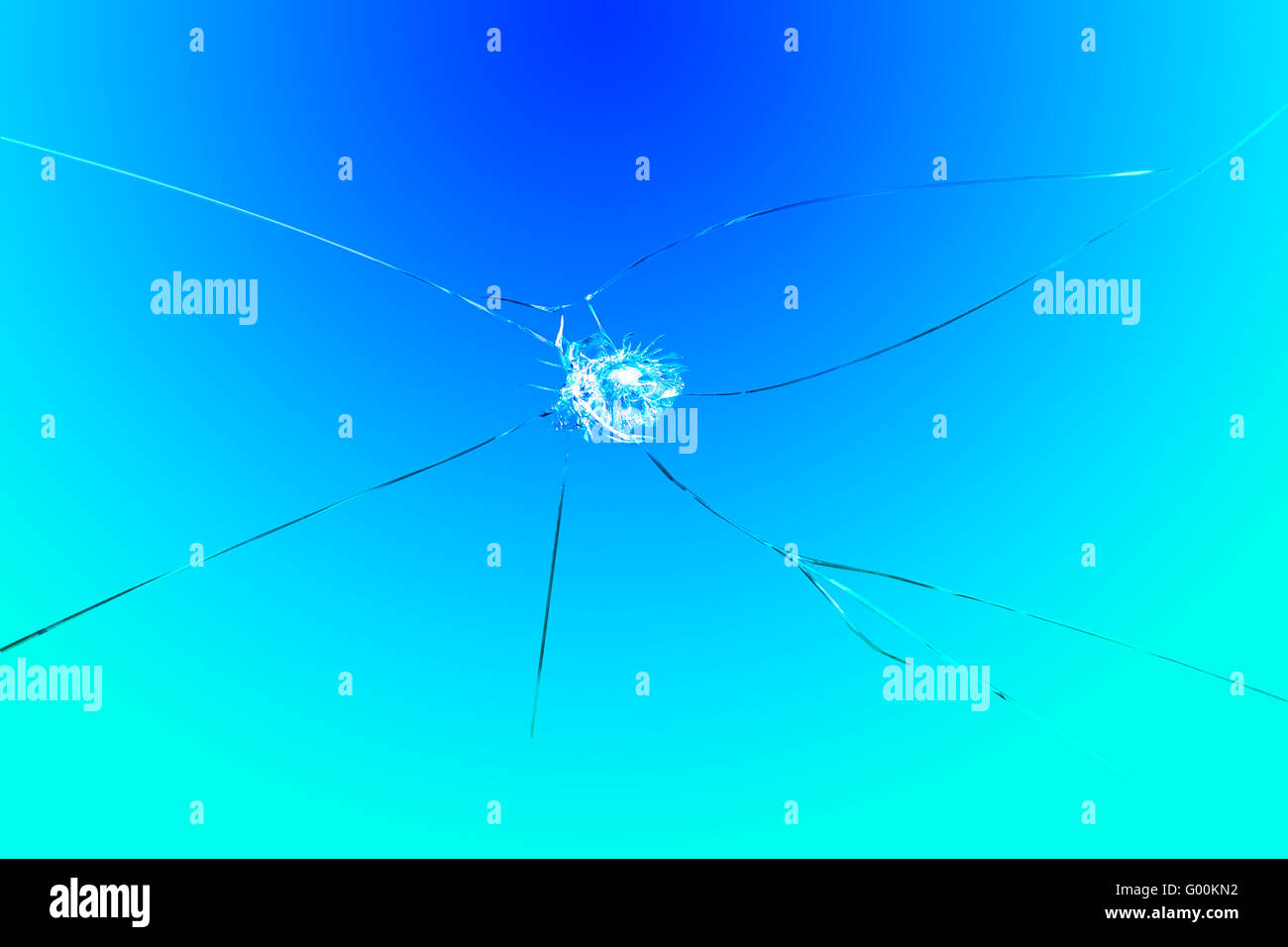 12.2005 - Broken Glass Banque D'Images