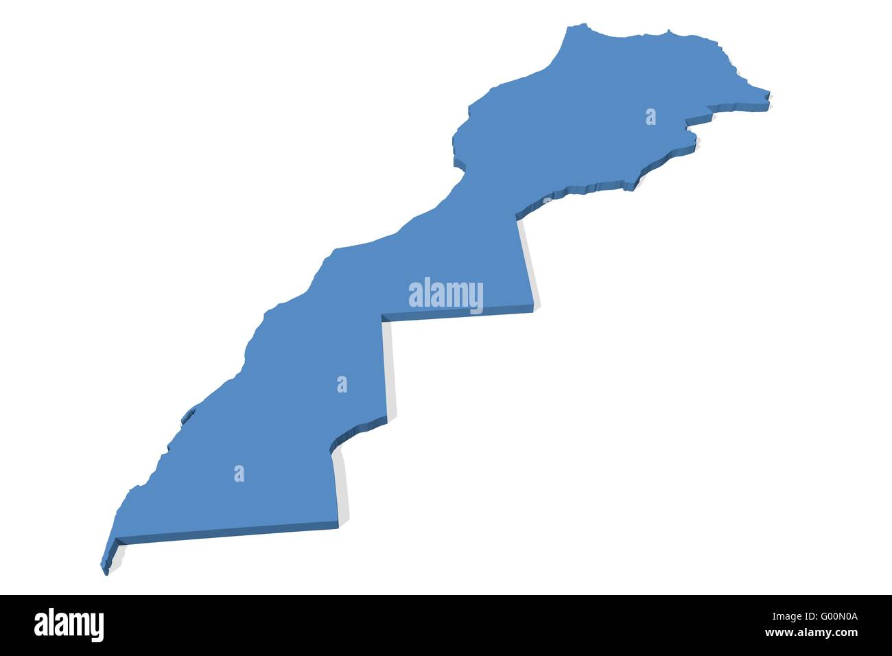 Carte du Maroc Photo Stock Alamy