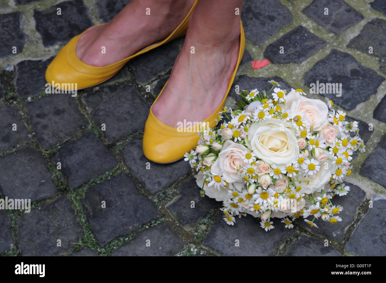 Mariage jaune Banque D'Images