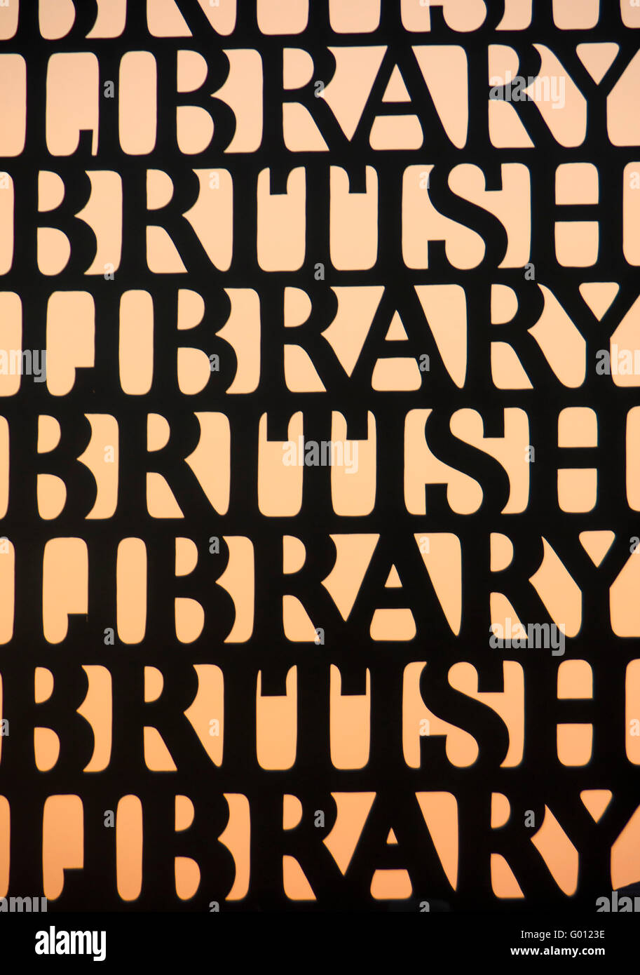 British Library Gateway et signer London England UK Banque D'Images