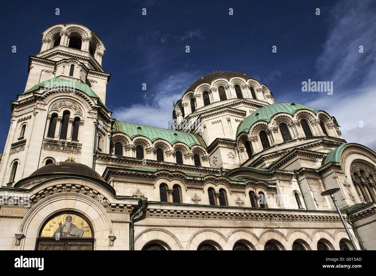 Aleksander Nevski l'église, Sofia Bulgarie Banque D'Images